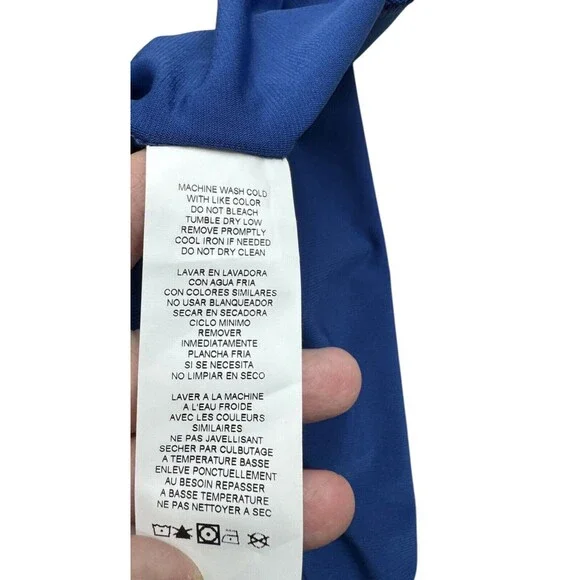 Anthony Originals Women’s Size 1X Blue Hi Rise Wide Leg Capri Pants - Picture 9 of 14